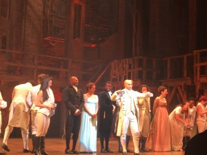 Cast of Hamilton, post show